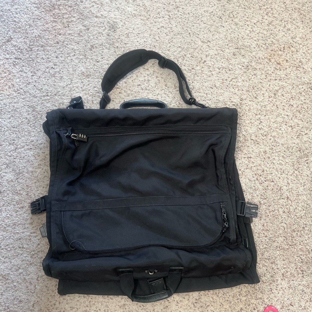 TUMI ALPHA BI FOLD GARMENT BAG BUSINESS CARRY ON BALLISTIC NYLON LUGGAGE - Picture 5 of 11